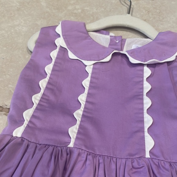 Rachel Riley London Lavender Ric Rac Dress - Size 3 - Picture 2 of 3